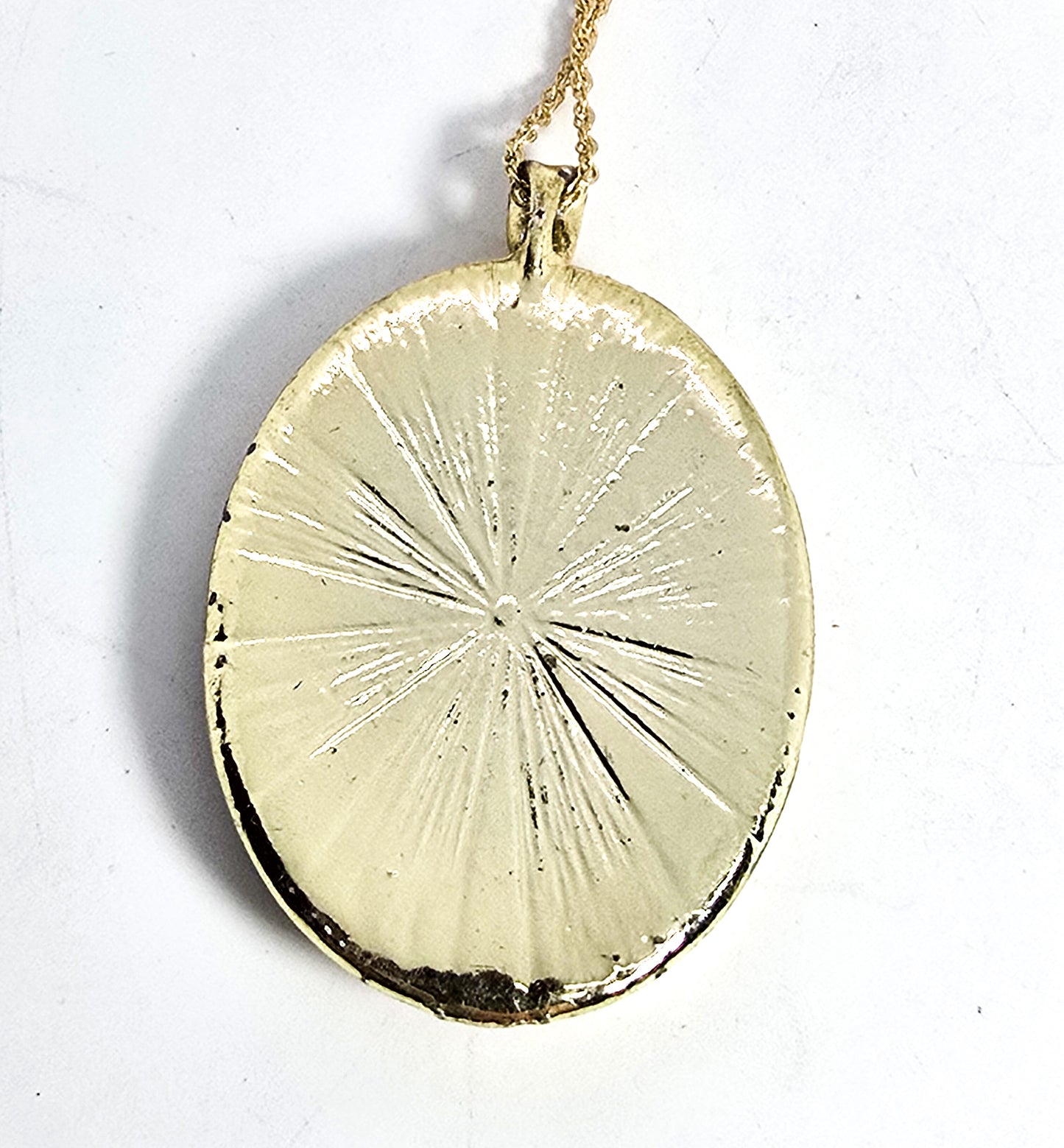Libre Zodiac Sugared cameo Victorian revival gold toned vintage necklace