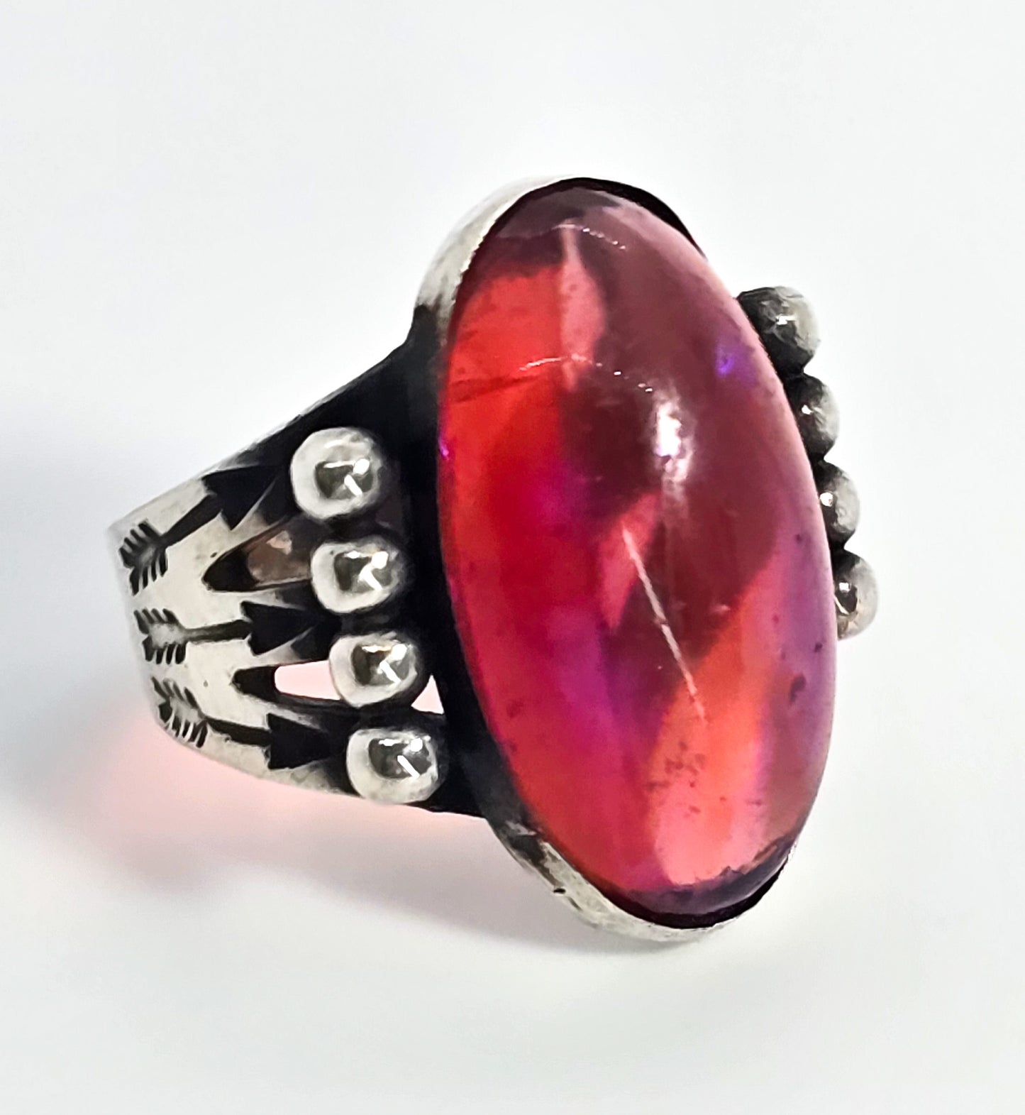AMCO Dragon's Breath Southwestern sterling silver vintage ring size 6
