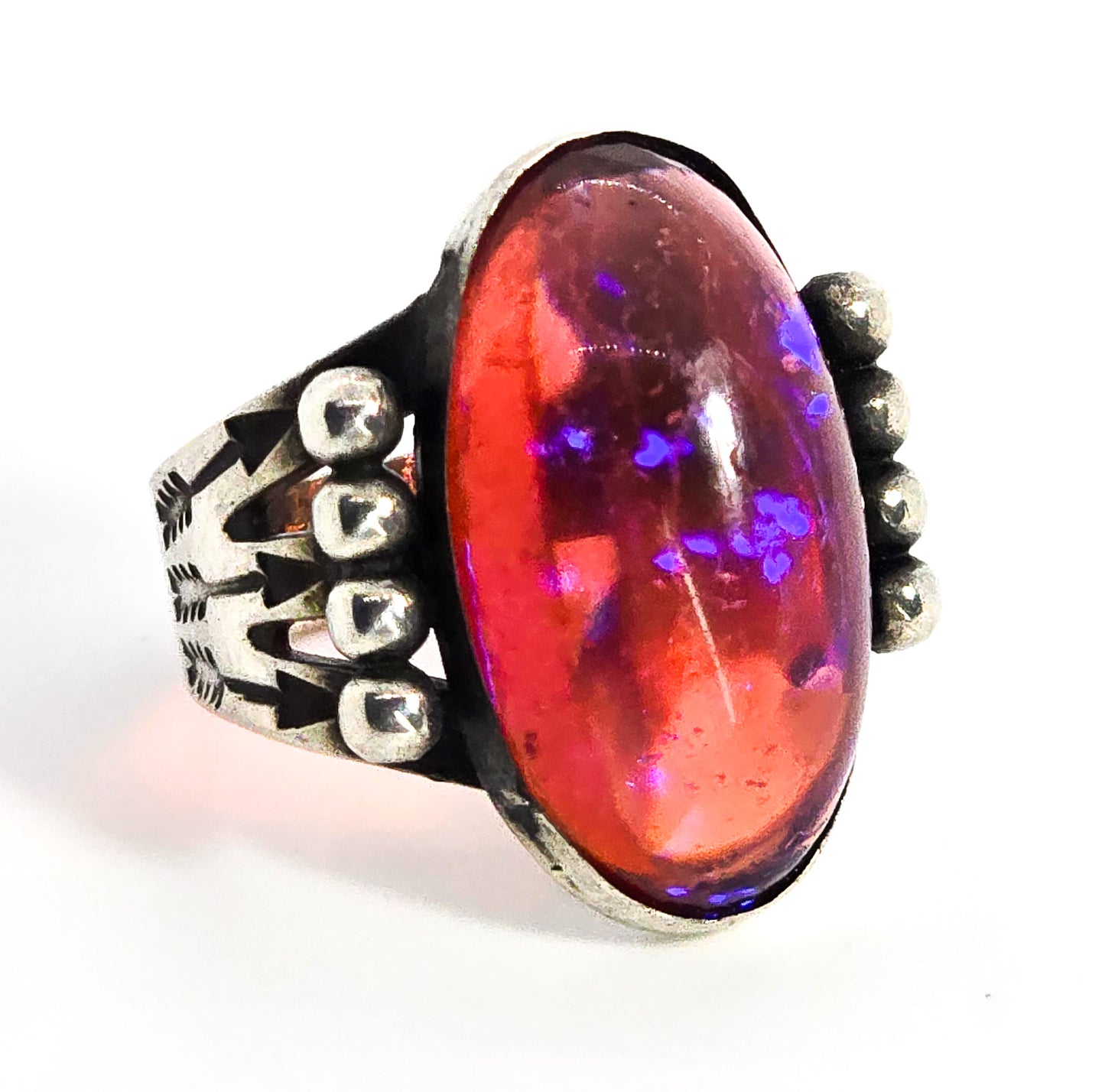 AMCO Dragon's Breath Southwestern sterling silver vintage ring size 6