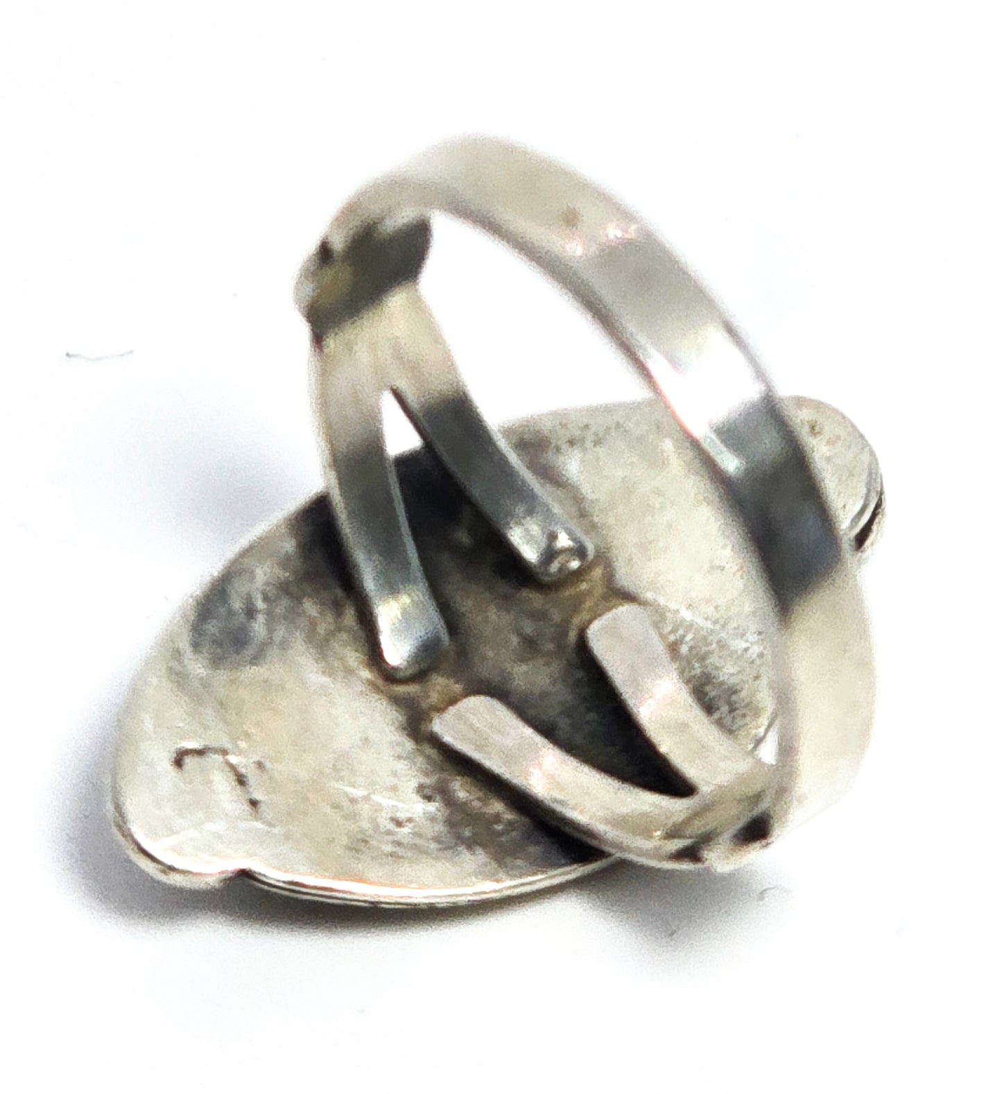 Wheeler Manufacturing Spiny Oyster Native American sterling silver ring size 6