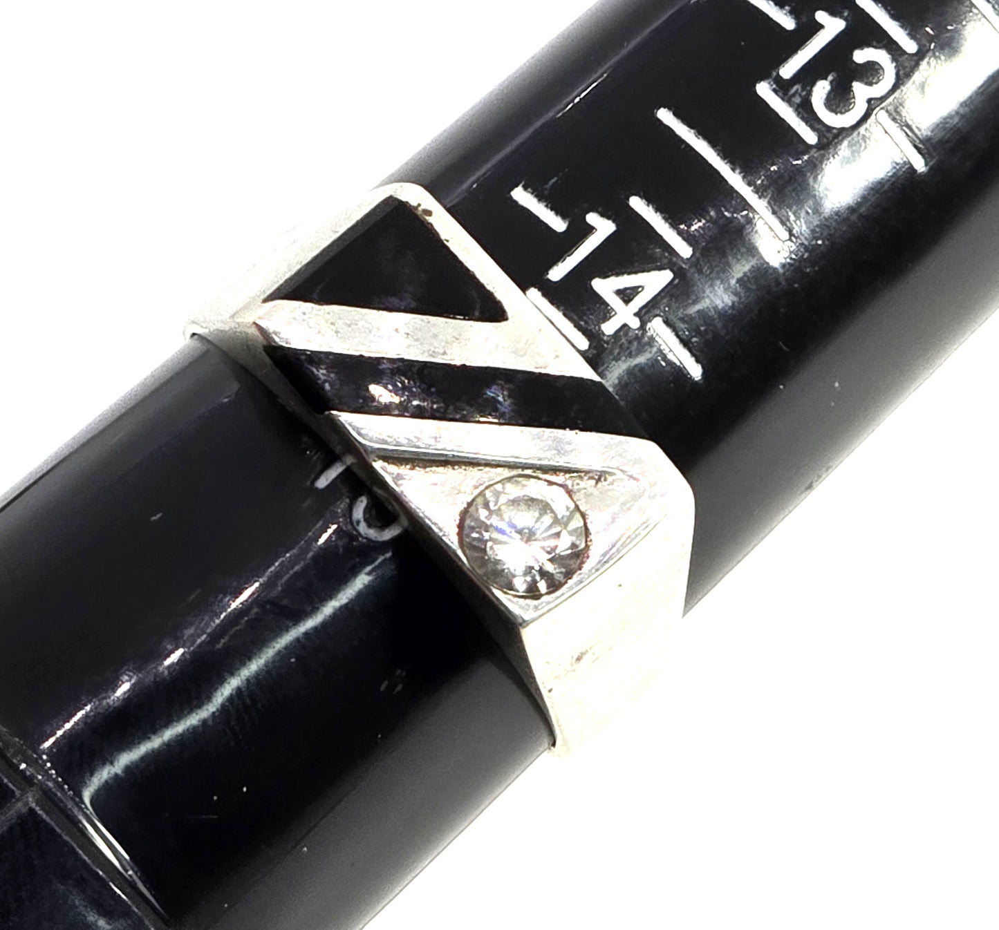 Shube Dakota West Black onyx CZ vintage men's sterling silver inlay ring size 15