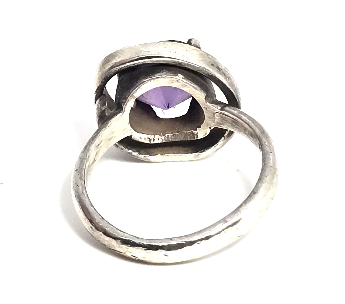 J. Sotelo JS Mexican Synthetic Alexandrite artisan sterling silver ring size 6