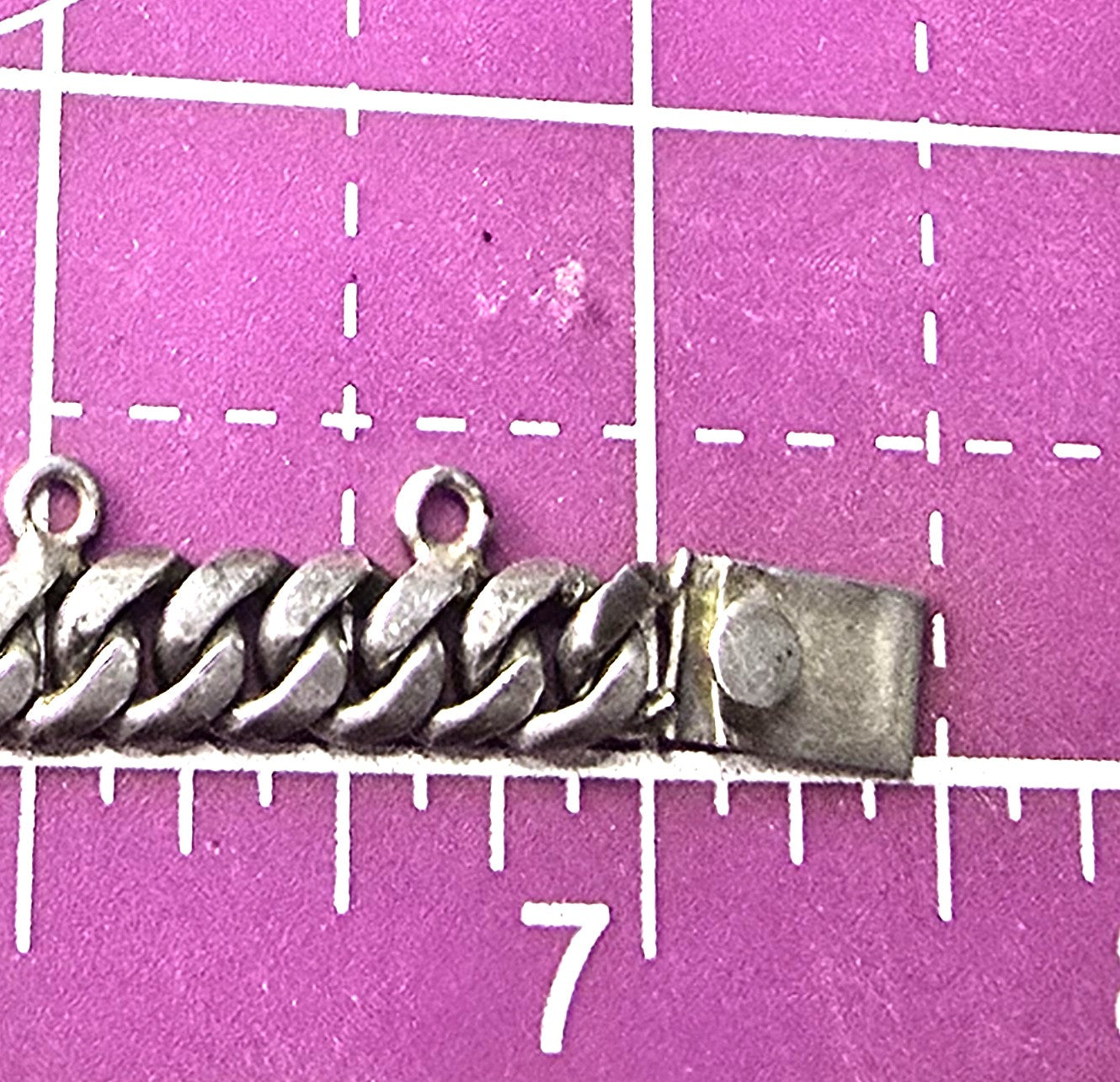 Mexican 50 Centavos mid century vintage sterling silver coin bracelet 1914/1943