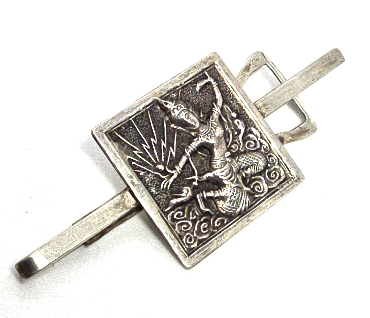 Siam Ancient Mekkala lightening goddess sterling silver vintage tie bar clip