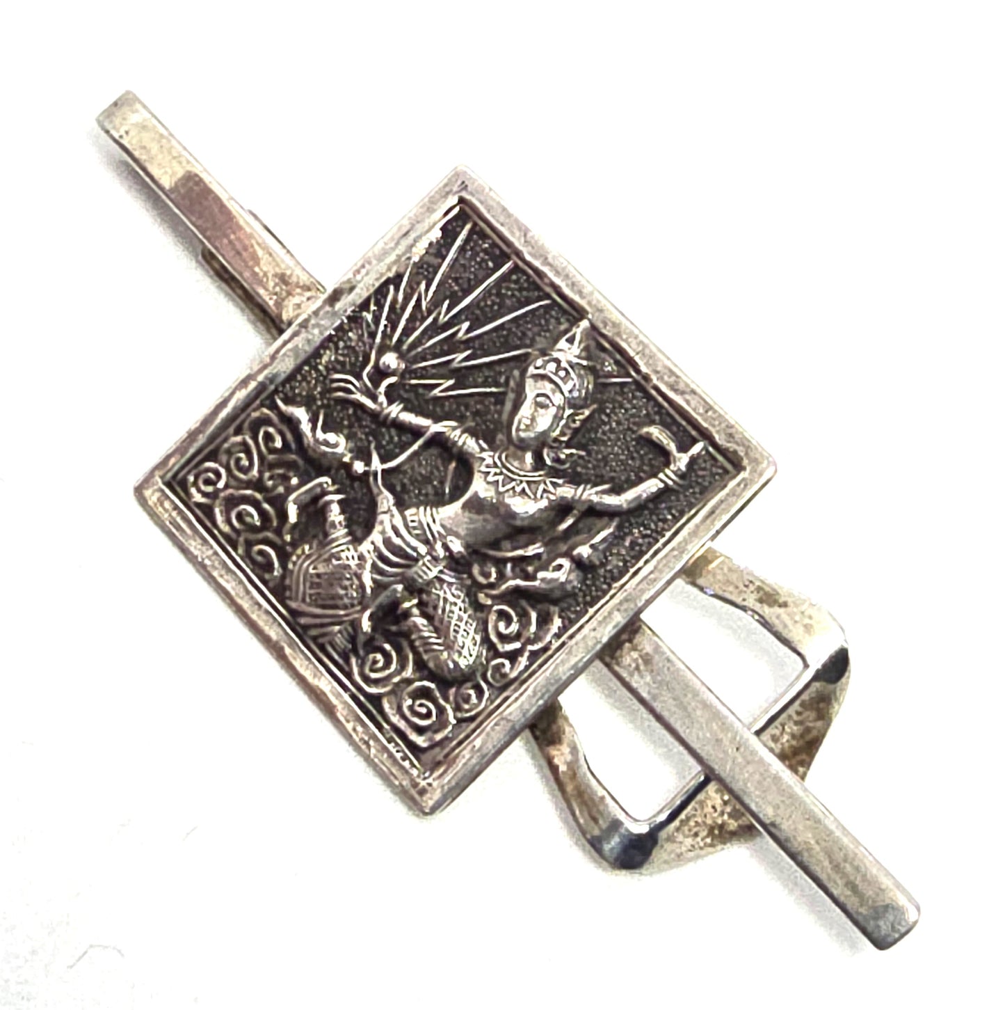 Siam Ancient Mekkala lightening goddess sterling silver vintage tie bar clip