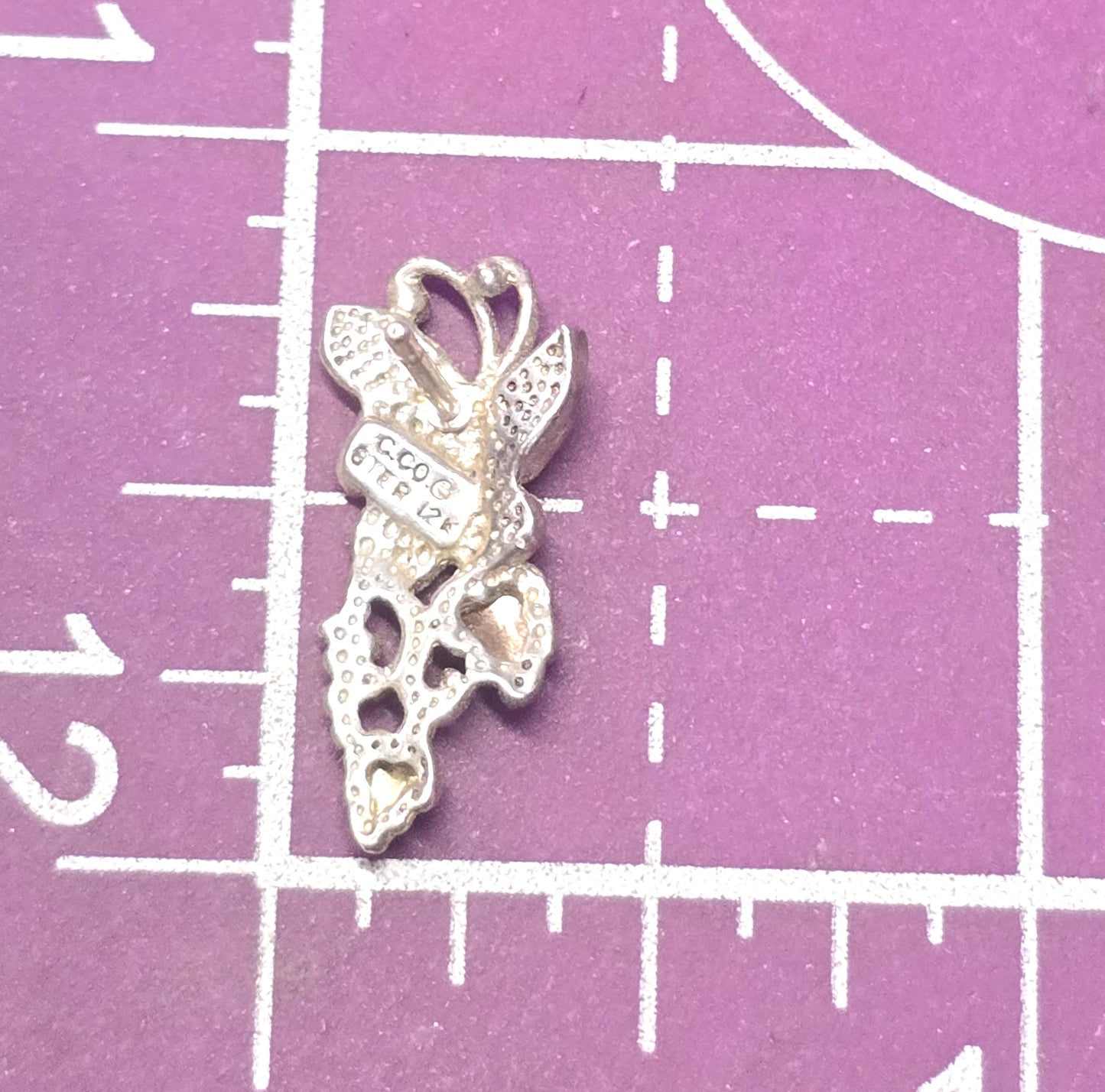 Black Hills Gold Coleman Co butterfly 12k gold sterling silver stud earrings