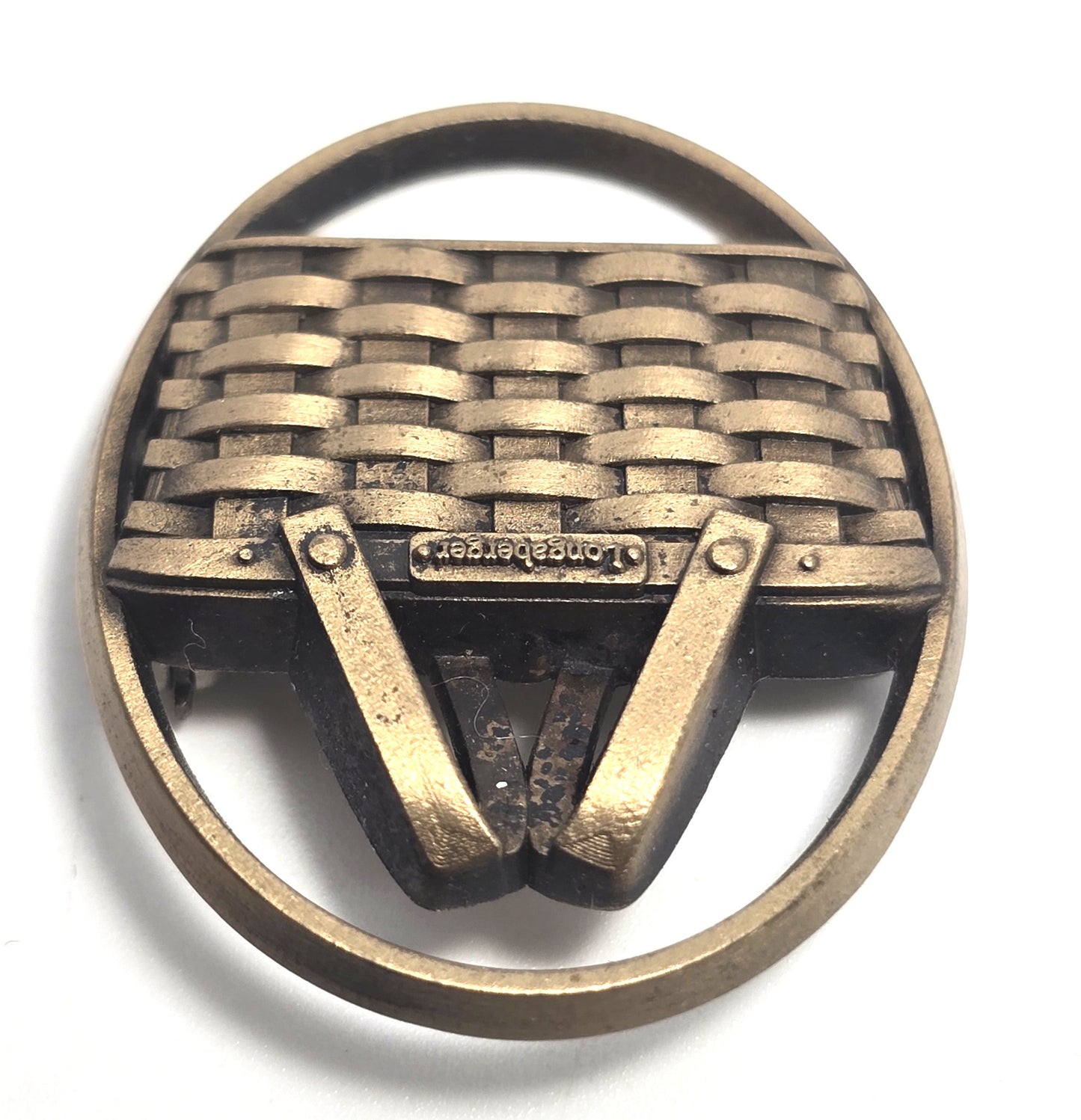 Longaberger basket vintage home consultant signed brooch pin
