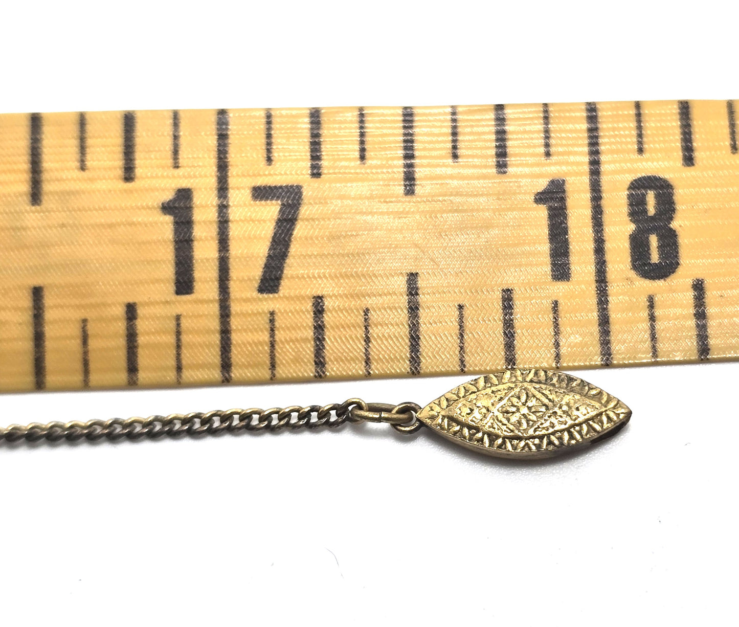 Japanese Damascene etched gold filled vintage necklace Amita jewelry Mount Fuji