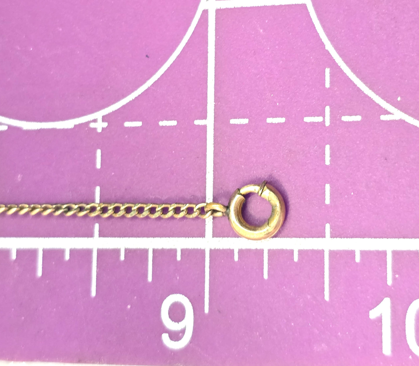 A & Z Co Victorian 12k Yellow Gold filled tennis bracelet / anklet "Ann"