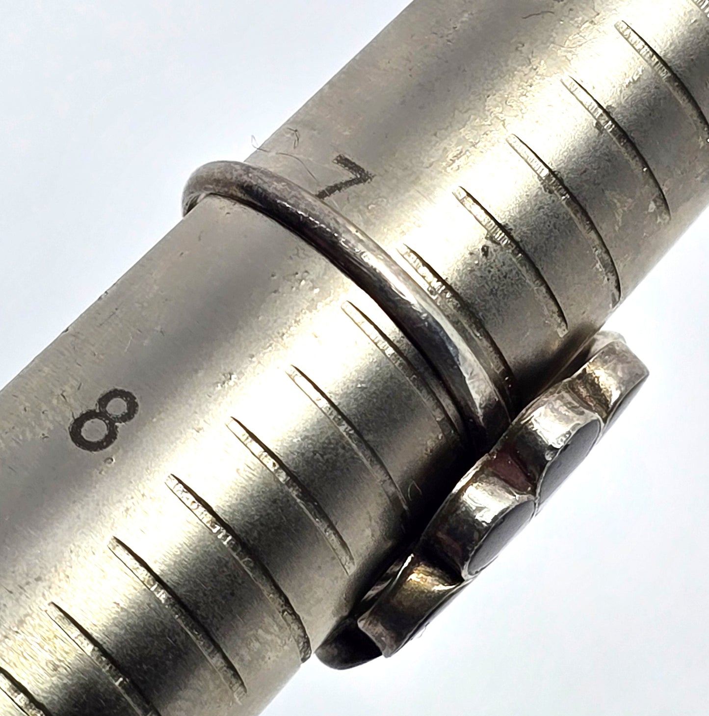 L.L. Dickson Larry and Lorinda Natie American Zuni Sterling sun face ring size 7