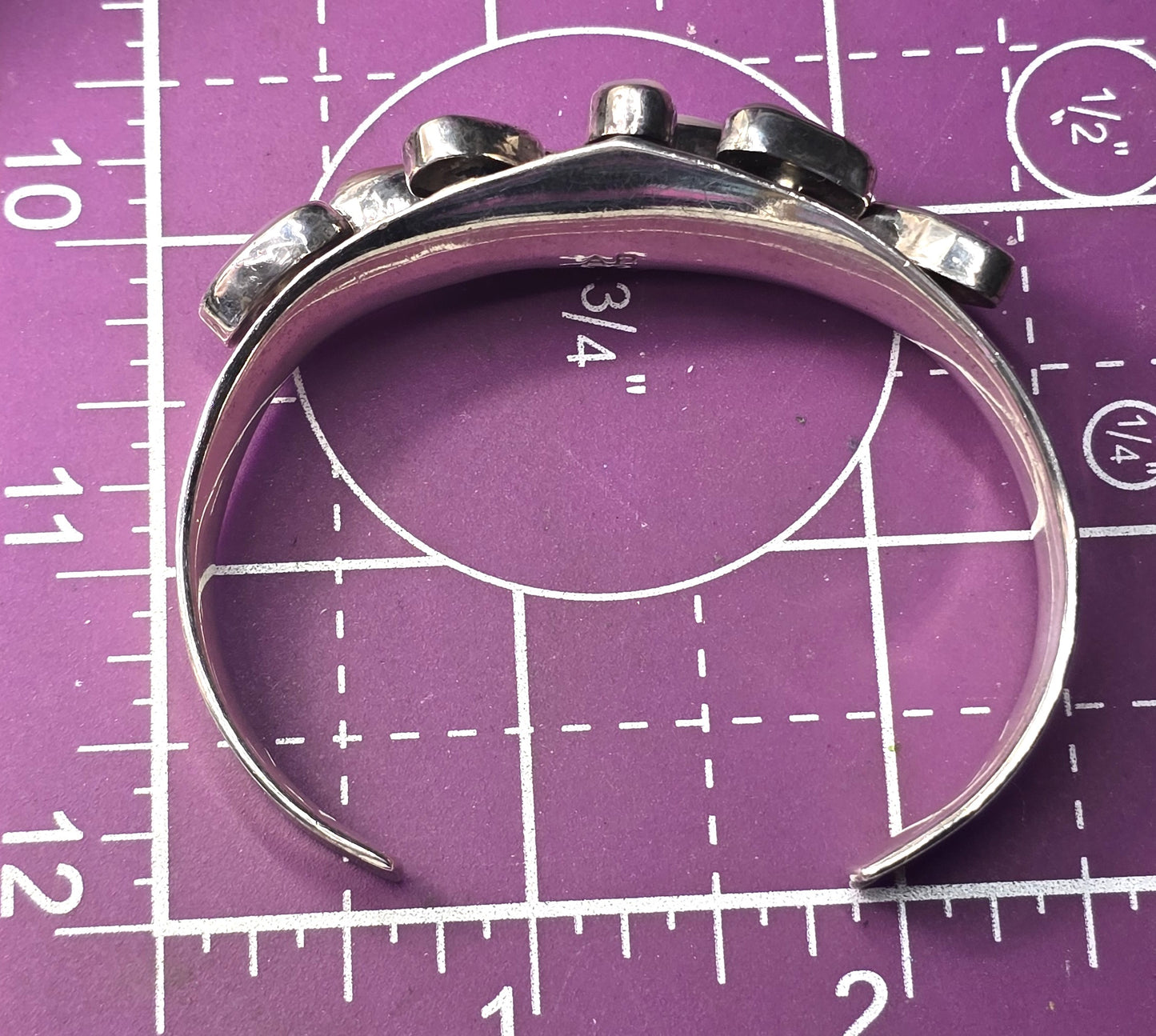 Alice Platero Navajo Pink slipper shell Native American vintage sterling cuff bracelet