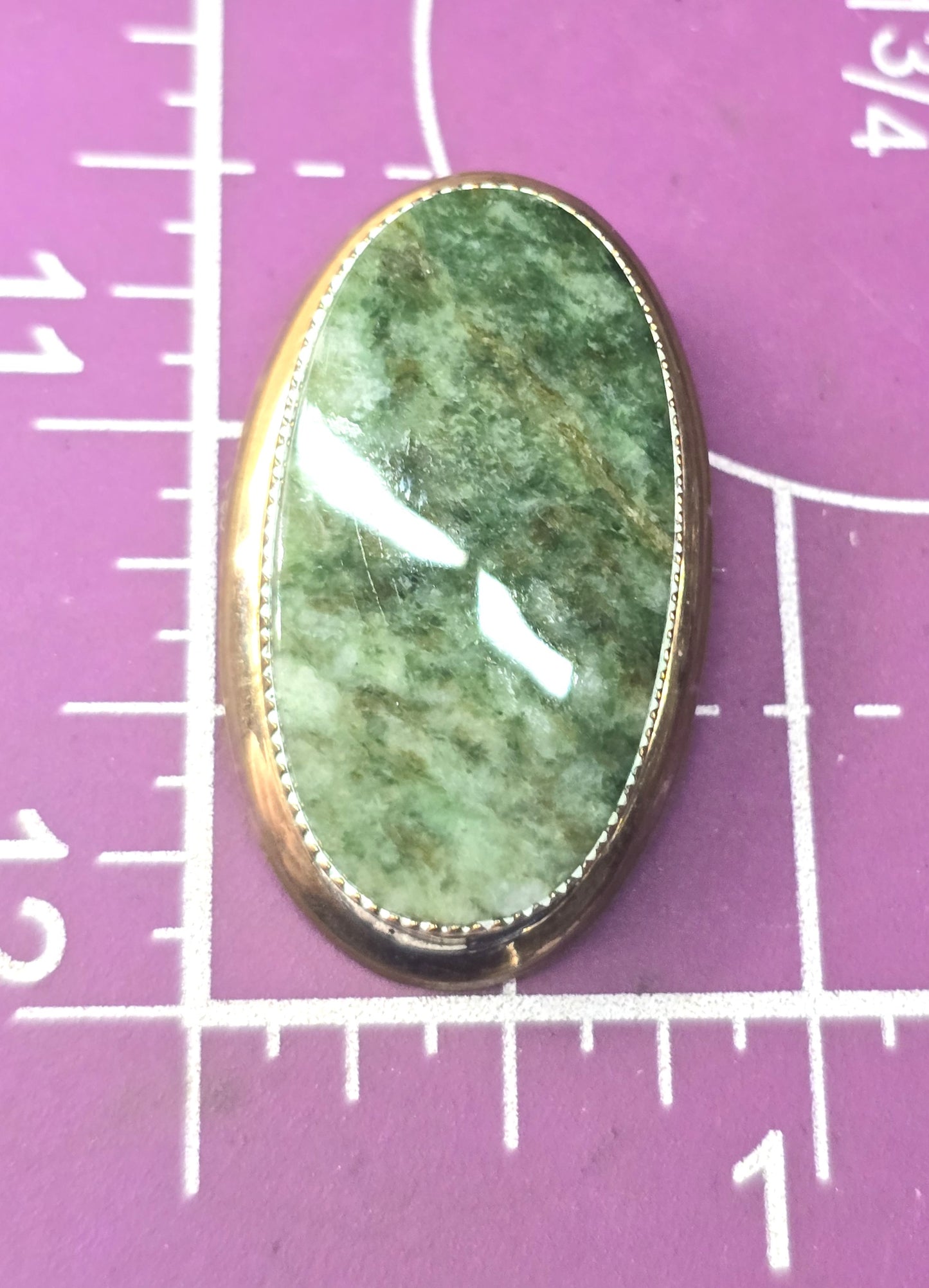 Connemara marble Blarney stone TK Irish 12k gold filled vintage brooch