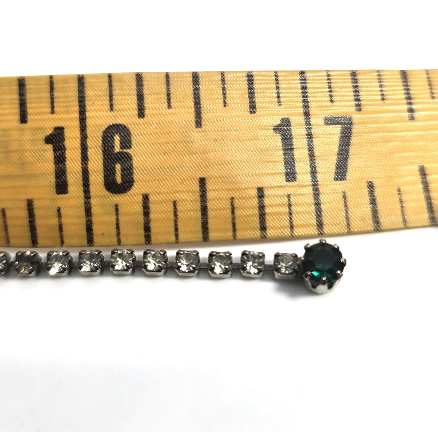 Emerald Green rhinestone marquis cut holiday statement waterfall necklace