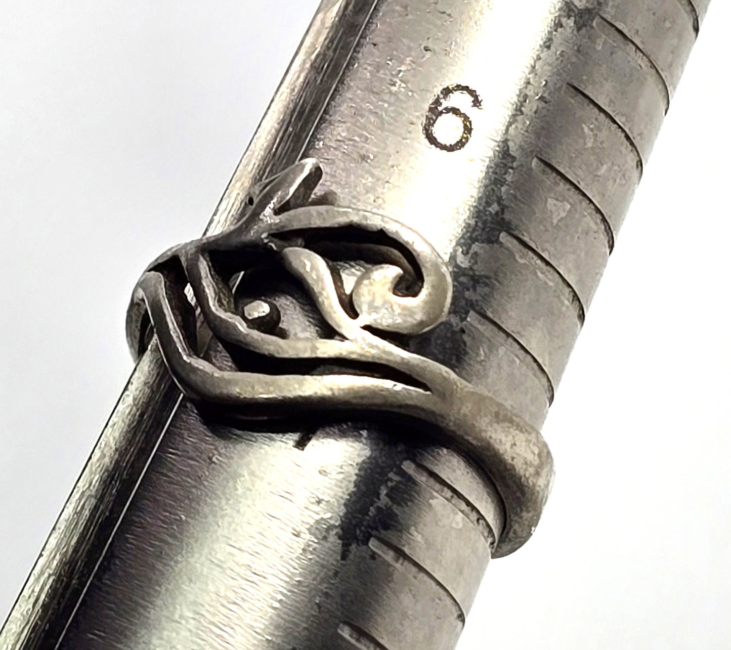 Egyptian Revival Eye of Horus vintage retro sterling silver ring size 7