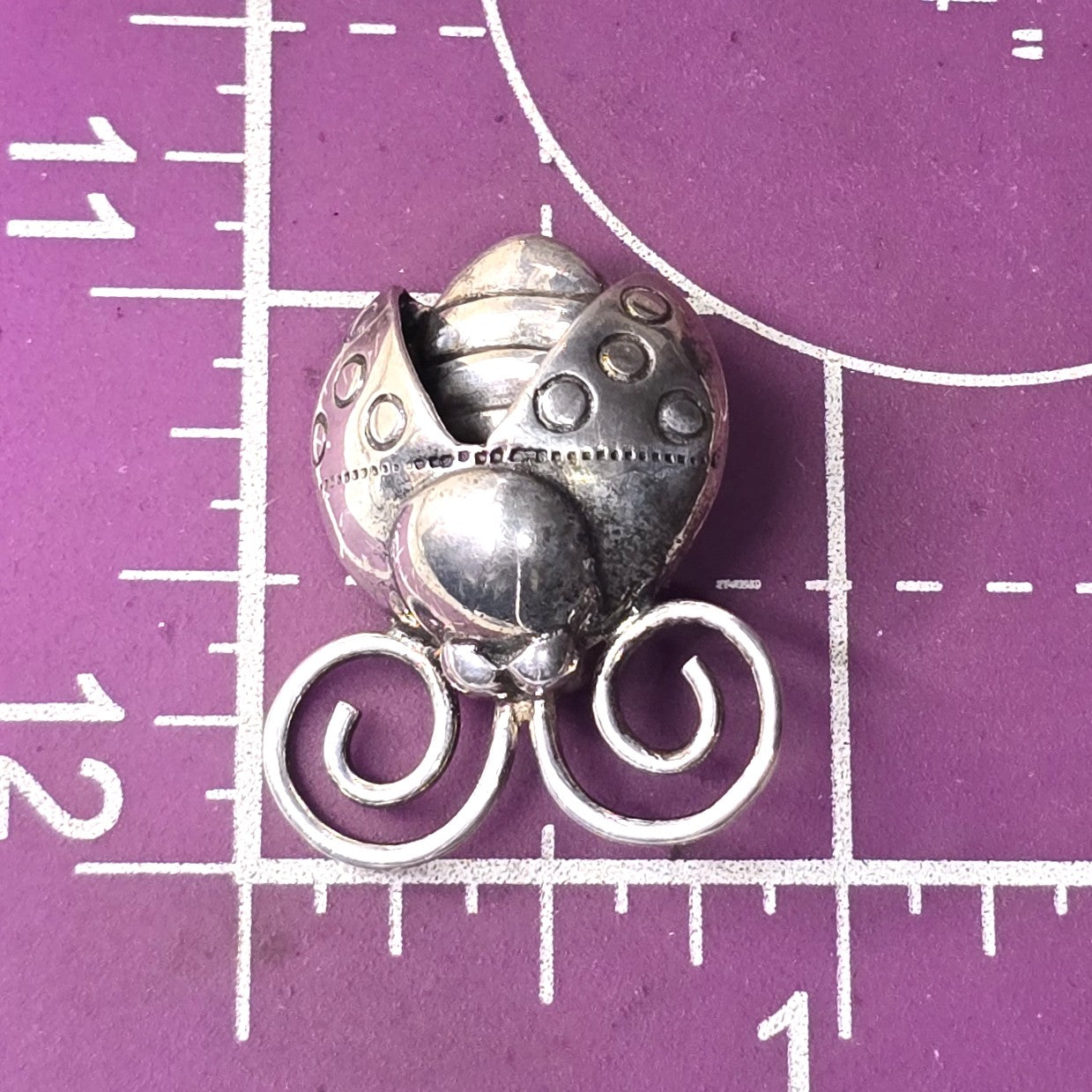 Silpada Lady Bug insect signed sterling silver brooch Pin I1580 Retired