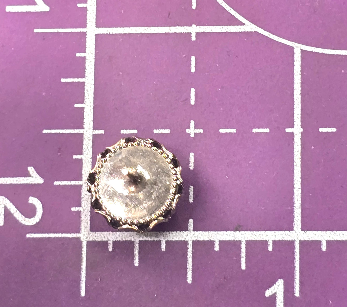 Golden flower rhinestone gold plated vintage stud earrings