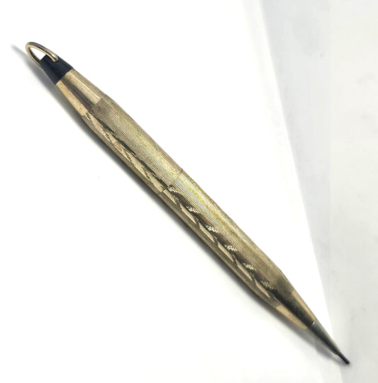 Art Deco gold filled mechanical chantelaine USA made pencil