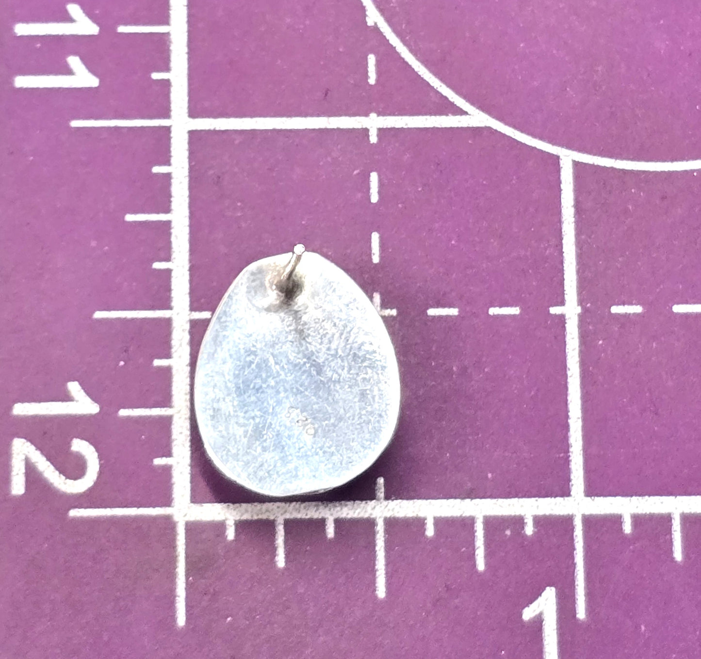Larimar blue gemstone Dominican Republic sterling silver vintage stud earrings