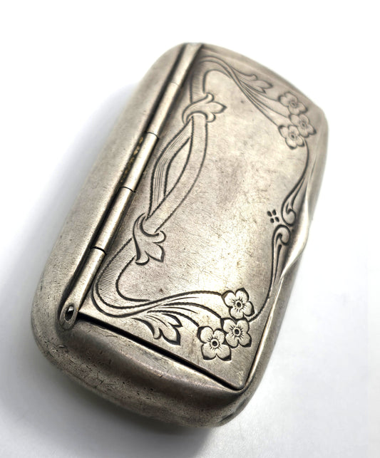 Eb Engel Bros German Art Nouveau Sterling Silver Vintage Repousse case