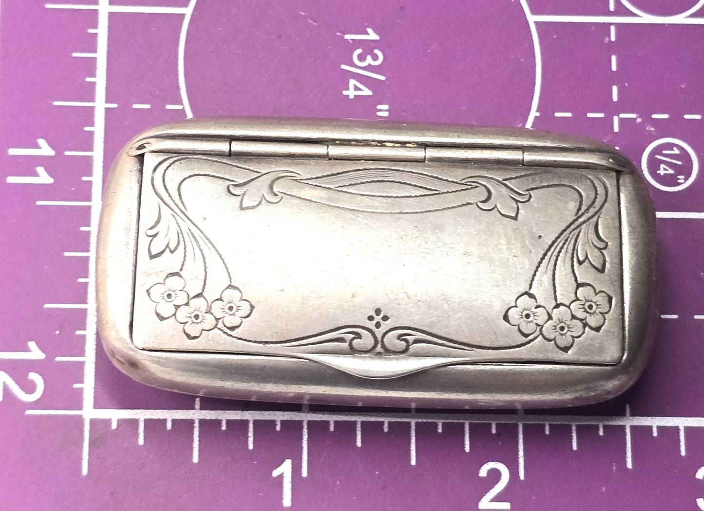 Eb Engel Bros German Art Nouveau Sterling Silver Vintage Repousse case