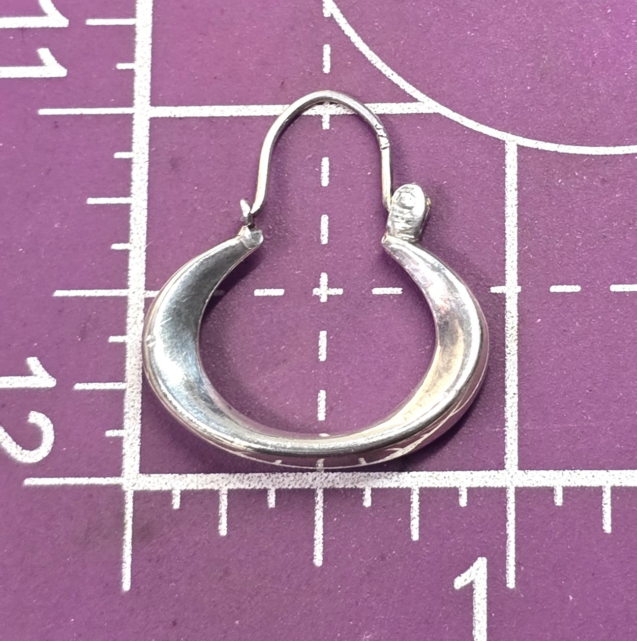 Twisted hoop sterling silver minimalist thick hollow vintage earrings