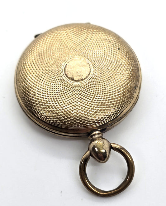 Yellow gold filled Antique Victorian mourning opening double sided locket