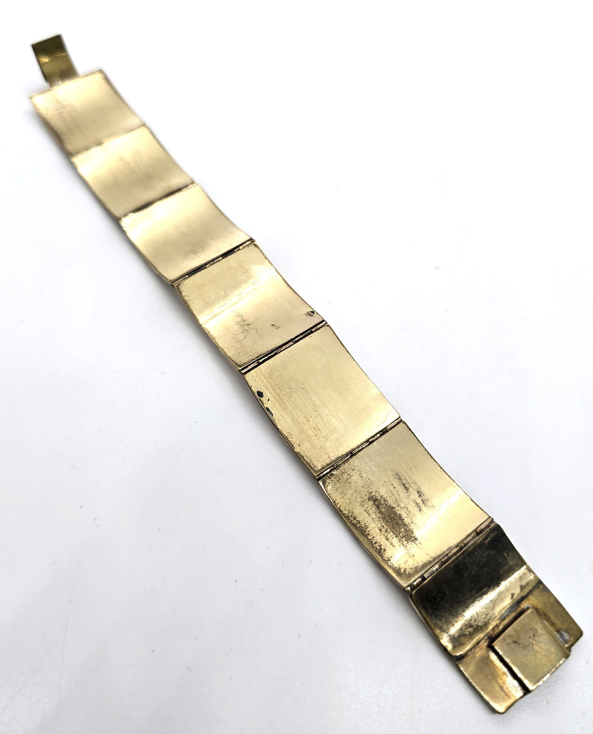 Yellow gold filled Antique Victorian mourning memento mori opening window bracelet