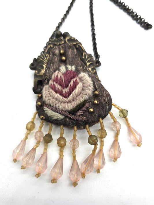 Wayne Kleski Katherine's Collection Victorian rose inspired clutch purse