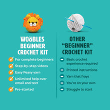 Roland the Beetle Crochet Kit The Woobles glitter yarn