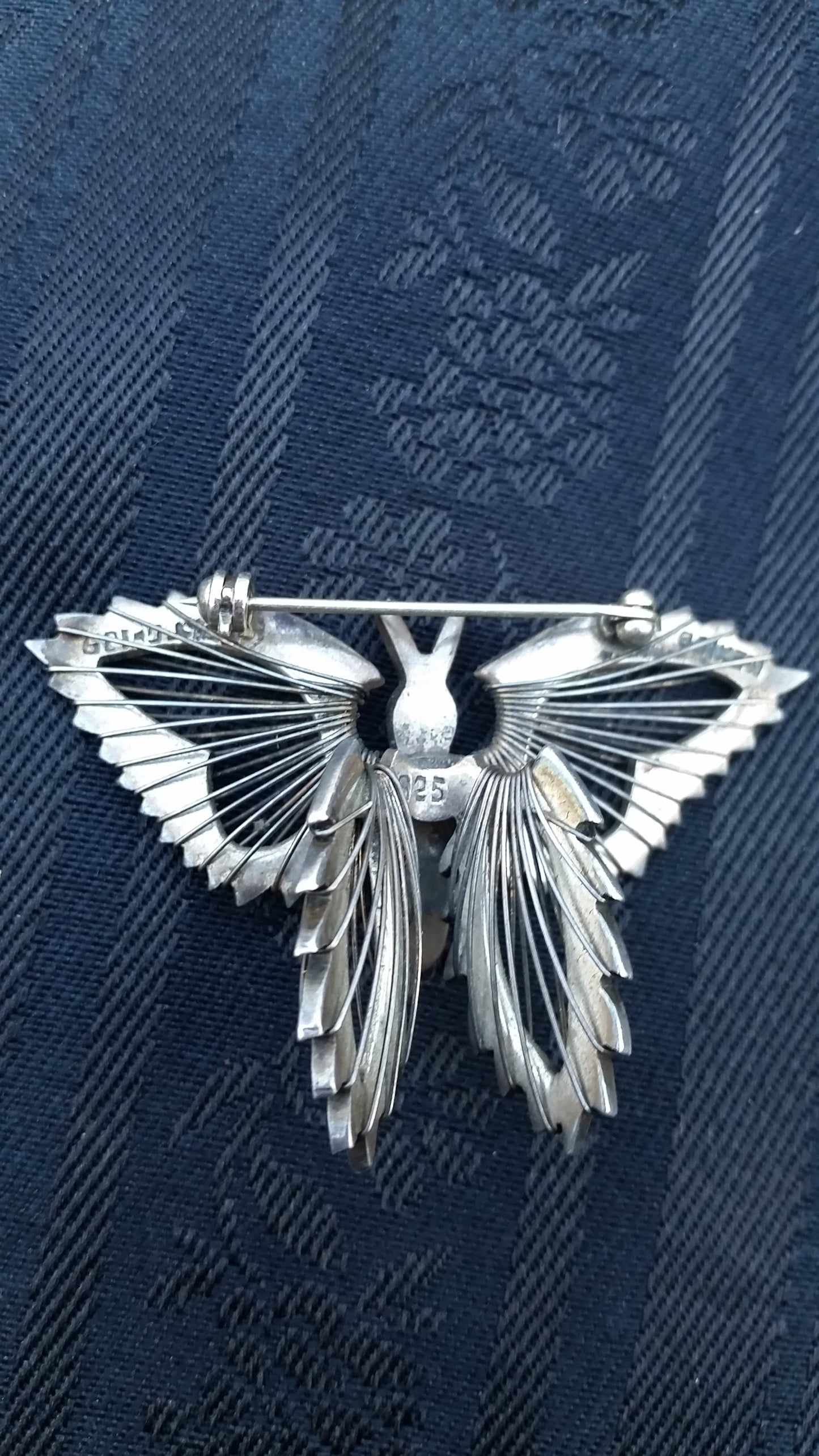 Guerrero Guadarrama Sterling Silver Monarch Butterfly brooch MexicoTG-189