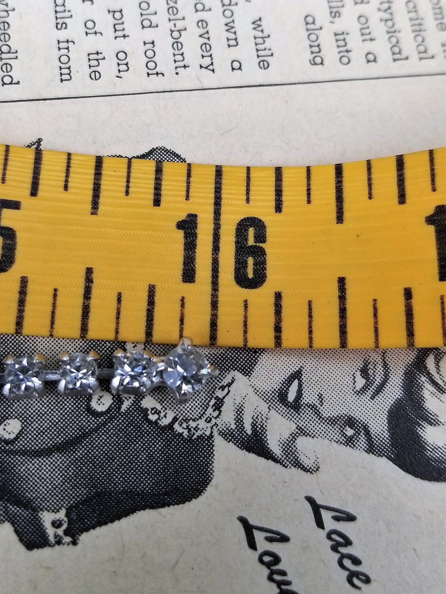 Flowing rhinestone bib princess vintage necklace