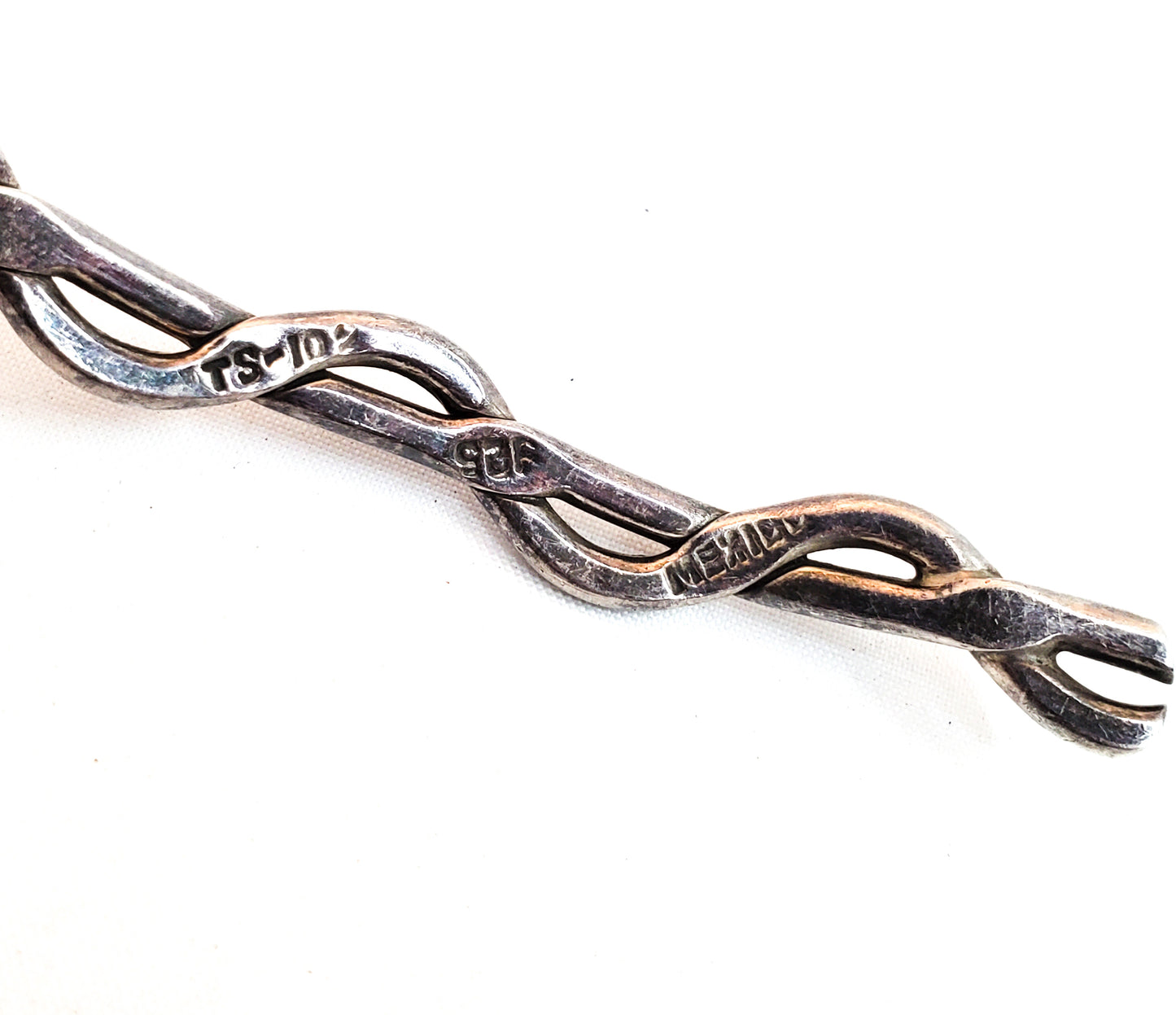 Artisan handmade sterling silver Mexican Taxco choker torque necklace TS-102 925