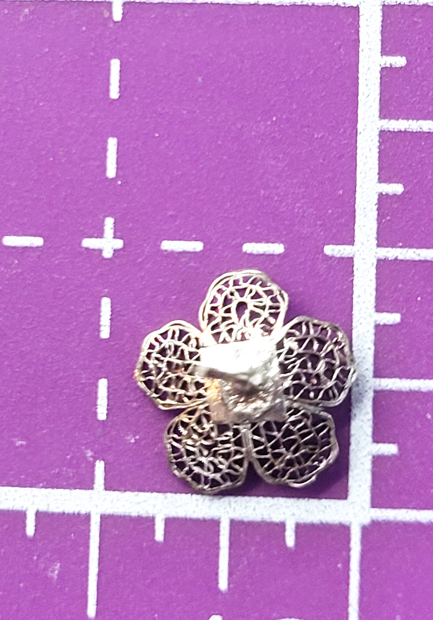 Spun silver flower cannetile vintage necklace set 950 sterling sliver demi parure