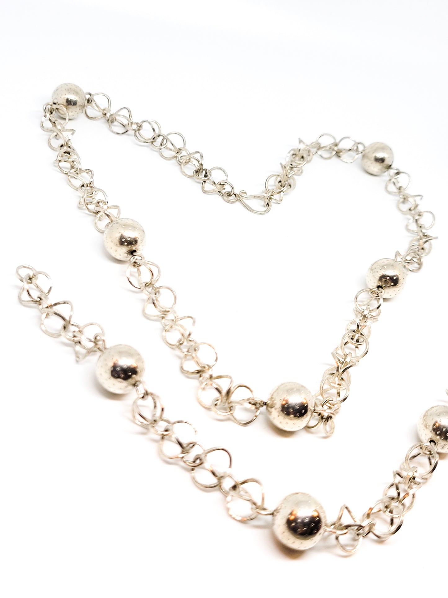 German Modernist link 835 sterling silver vintage necklace and bracelet set