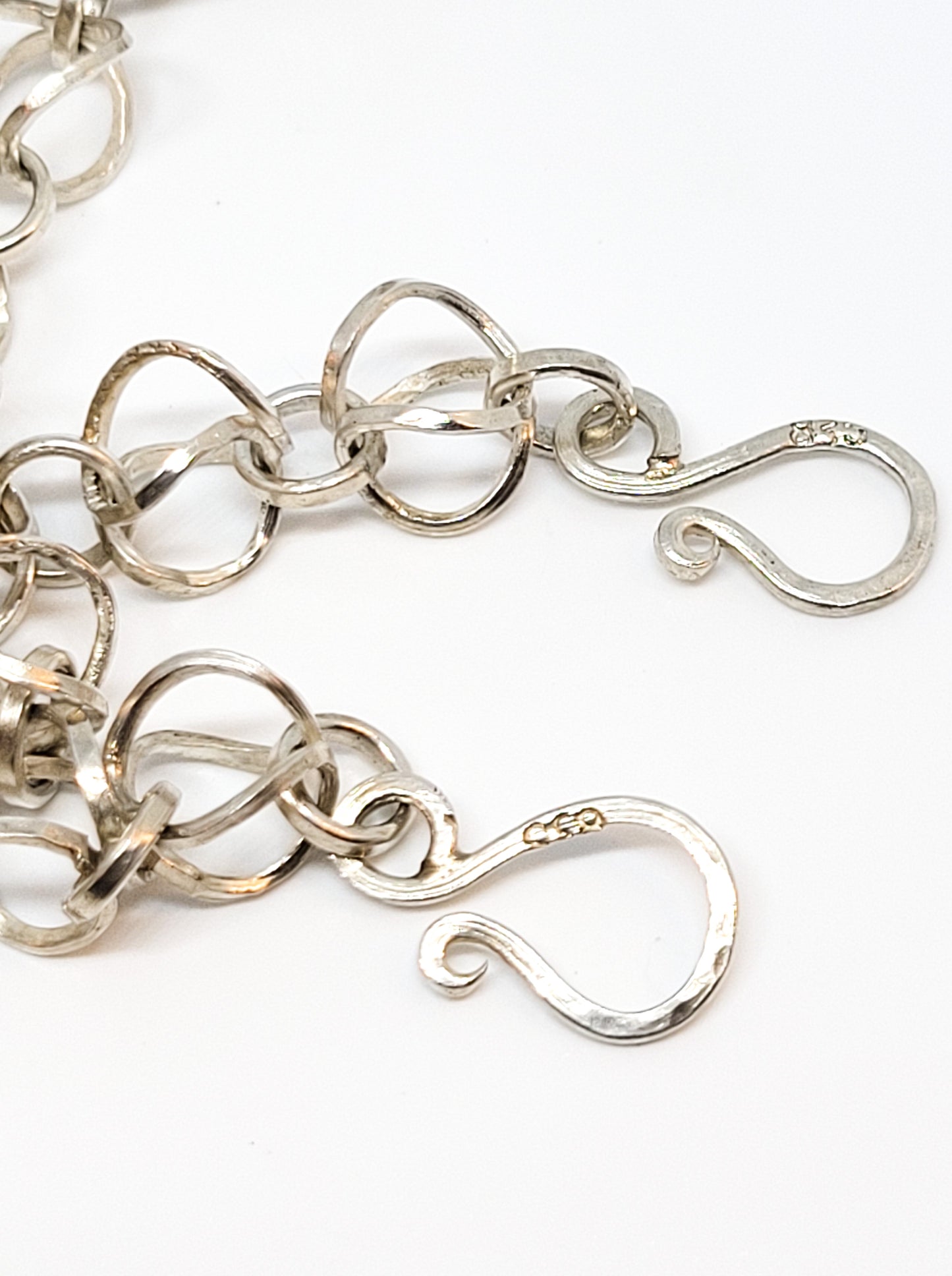 German Modernist link 835 sterling silver vintage necklace and bracelet set