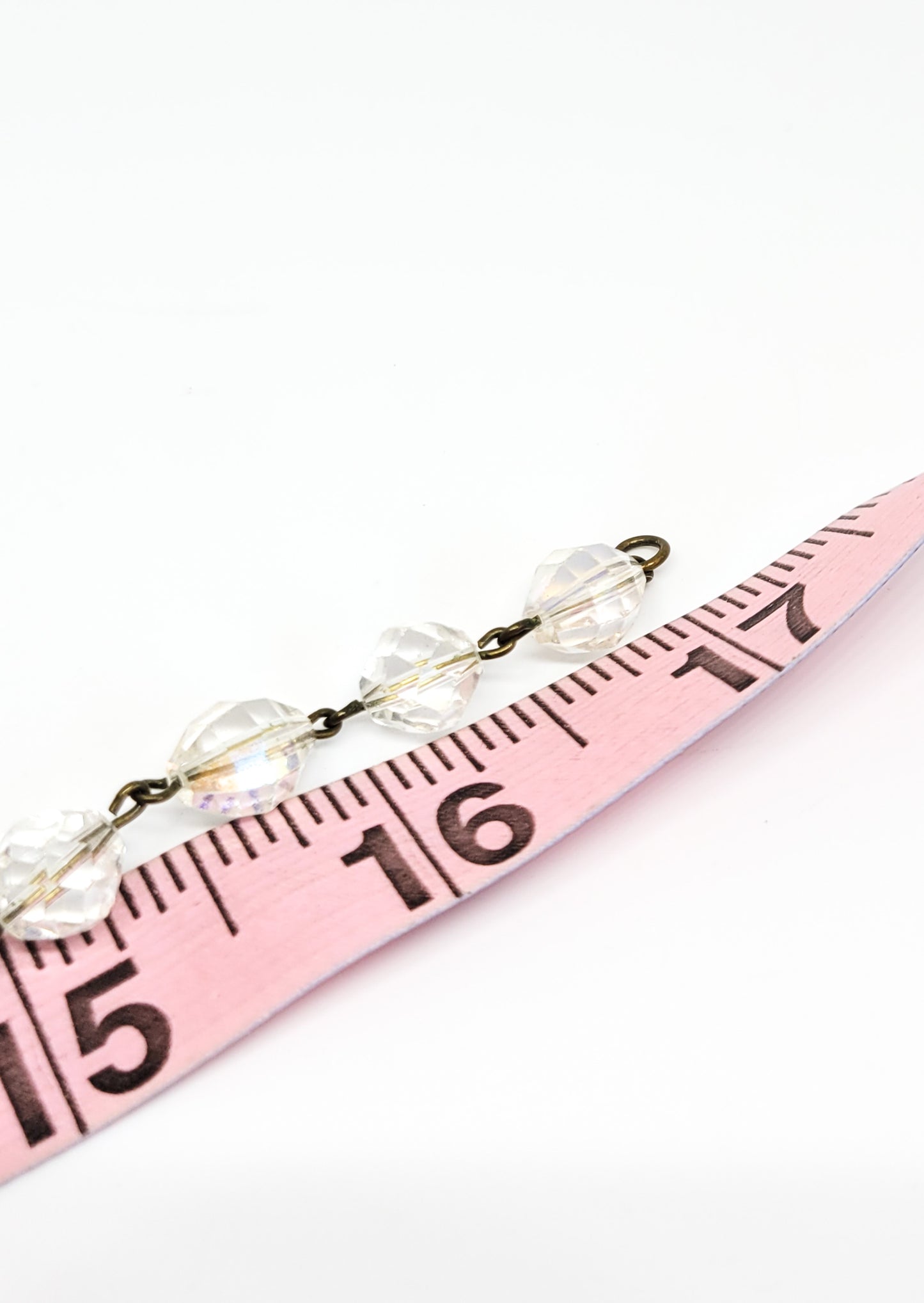 Austrian crystal Faceted aurora borealis graduated rainbow beaded vintage necklace