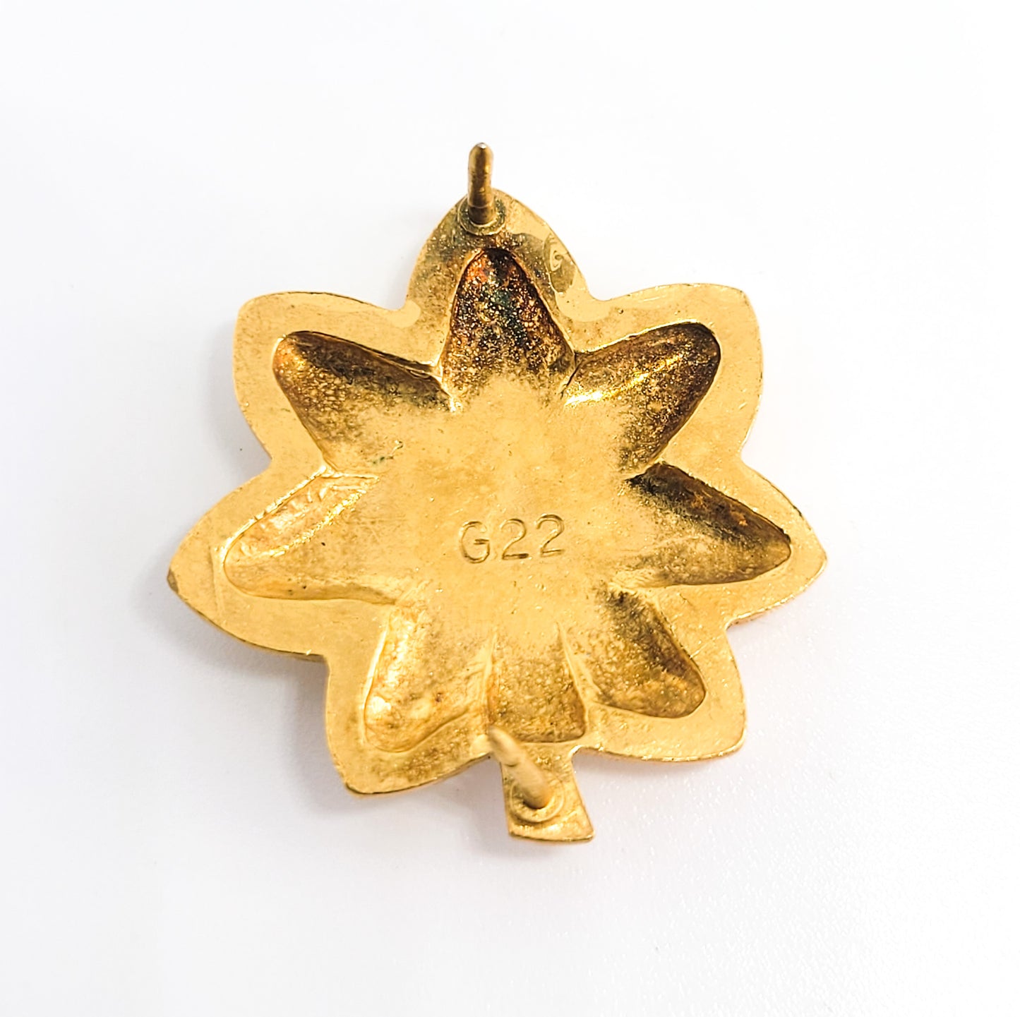 Army officer Major Lieutenant Colonel U.S. Military G22 gold silver toned pin