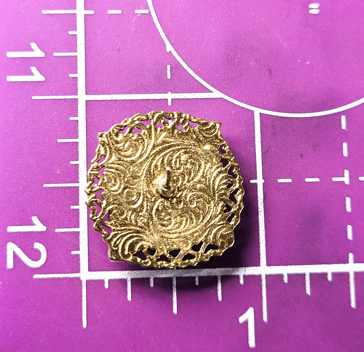 Painted pink and white flower faux pearl pink rhinestone gold toned vintage earrings