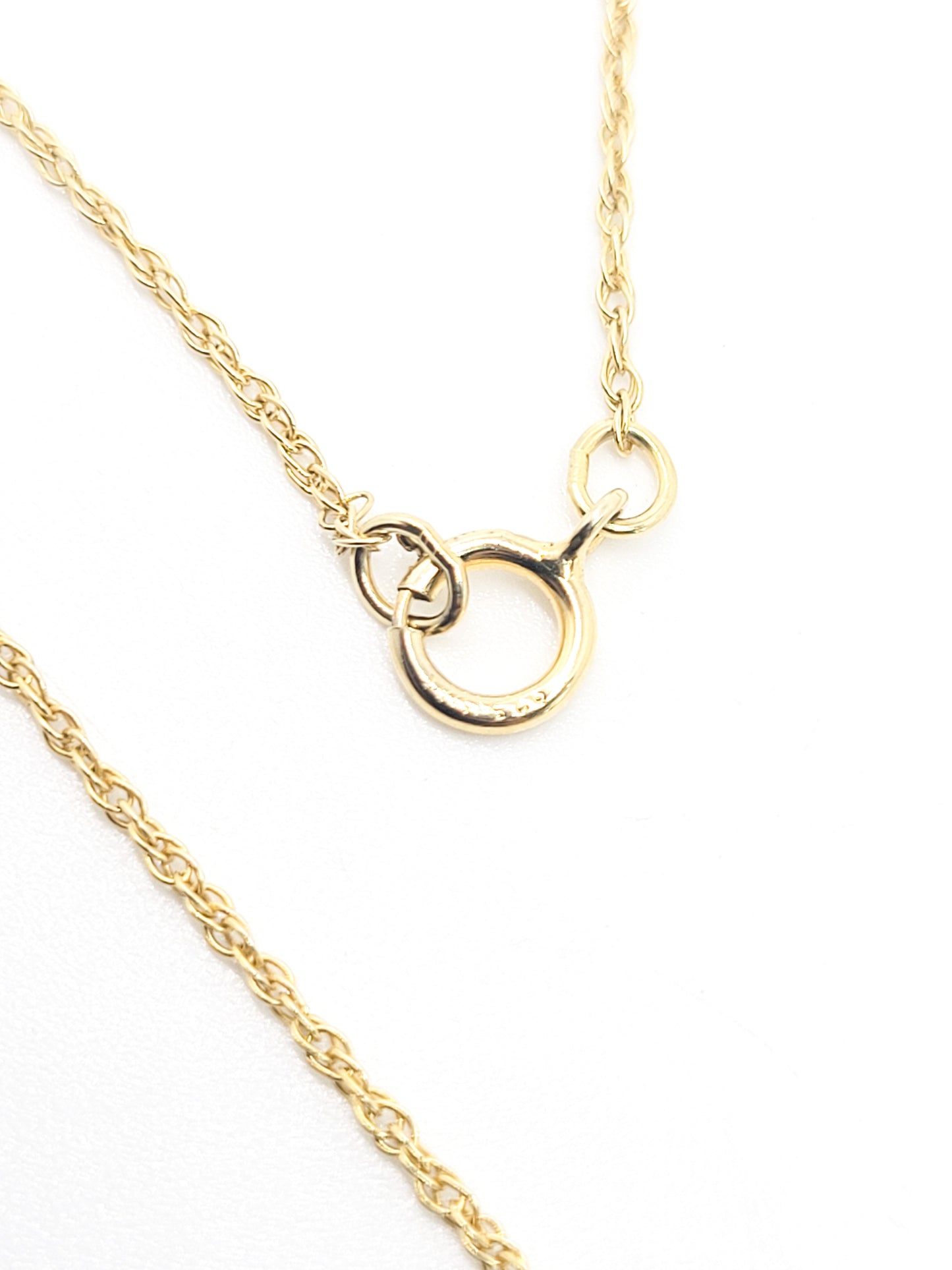 Lover's Heart Gold over sterling silver etched bi colored sweetheart necklace 925