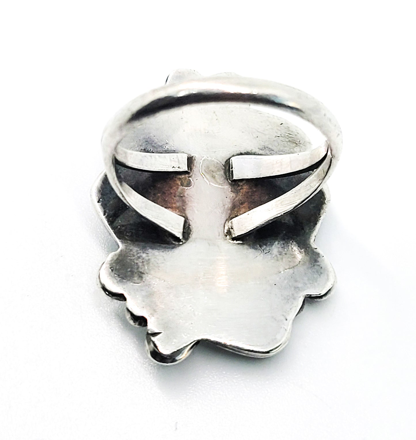 Navajo turquoise sterling silver Artisan vintage sterling silver ring size 7