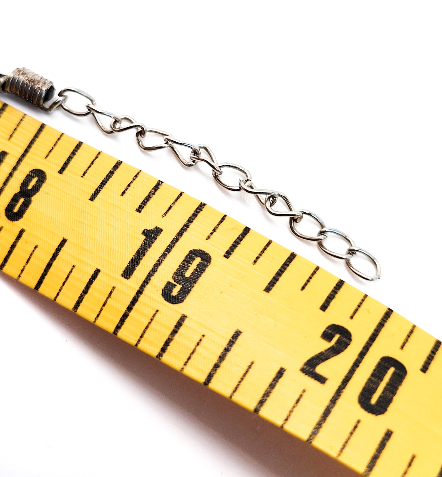 Tribal Blue gemstone vintage silver plated pendant on black suede necklace