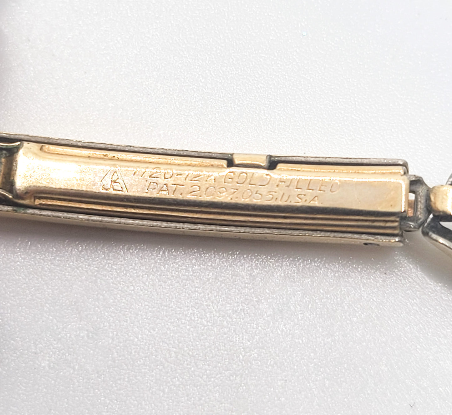 Bulova F531735 10kt rolled gold plate watch case and end u matic band