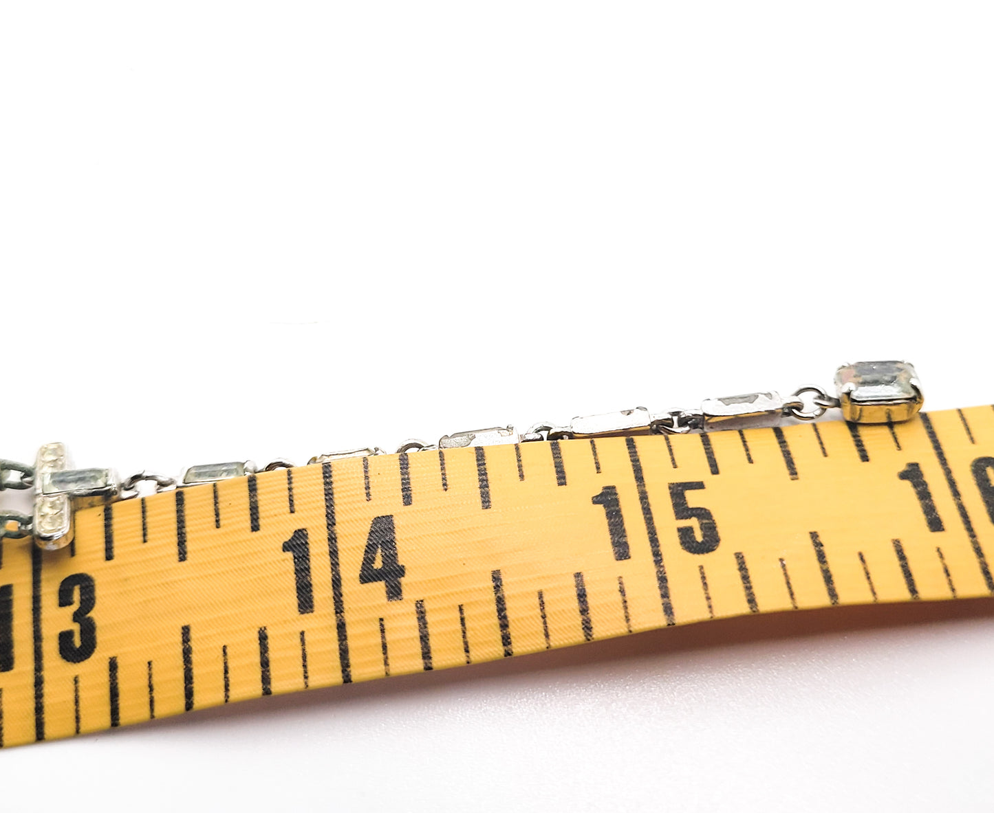 Trifari double strand vintage faux pearl and rhinestone signed necklace