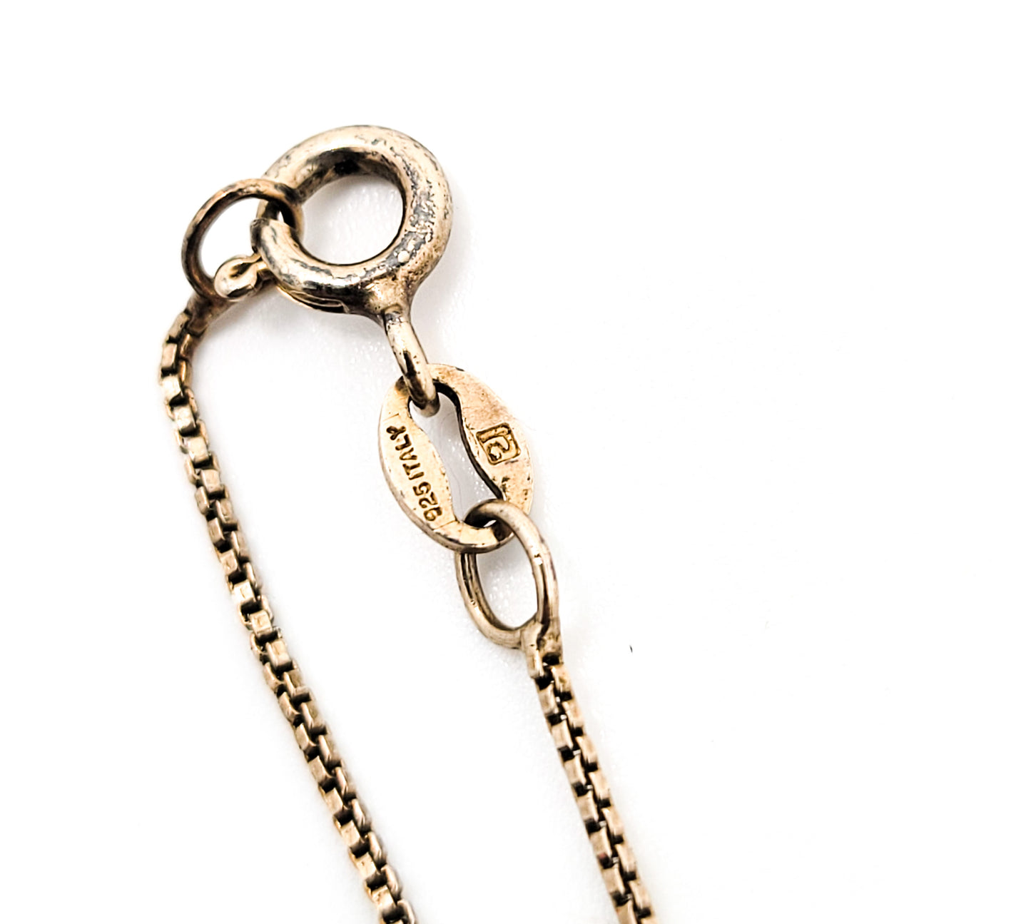 Crucifix vintage gold filled puffy cross vermeil gold over sterling silver chain necklace