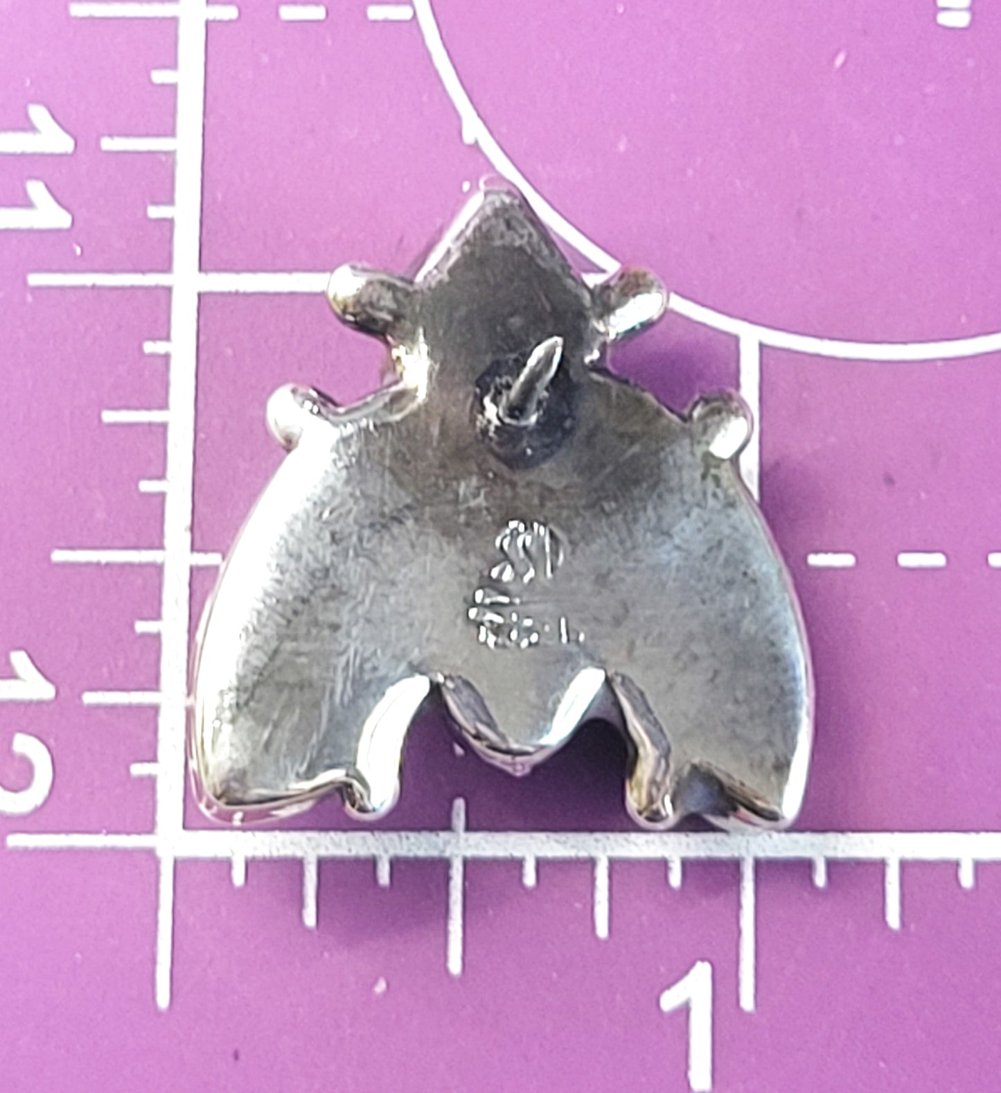 Simon Sebbag SSD Bee Puffy figural sterling silver vintage brooch pin signed