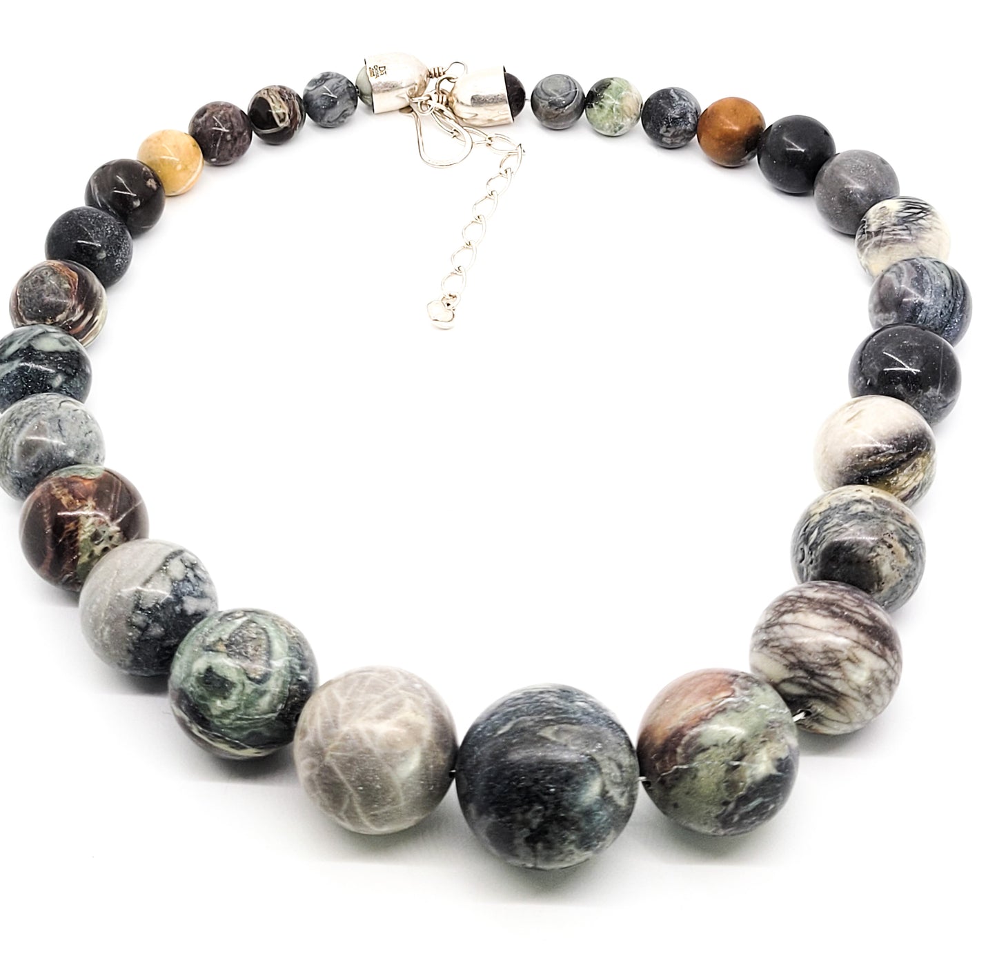 Desert Rose Trading DTR Jay King Agate sterling silver necklace