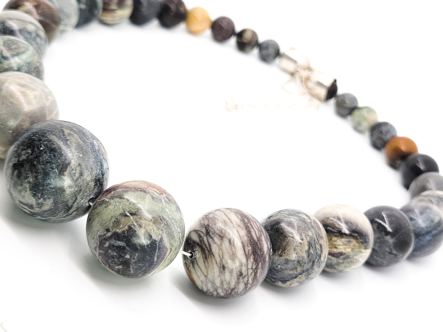 Desert Rose Trading DTR Jay King Agate sterling silver necklace