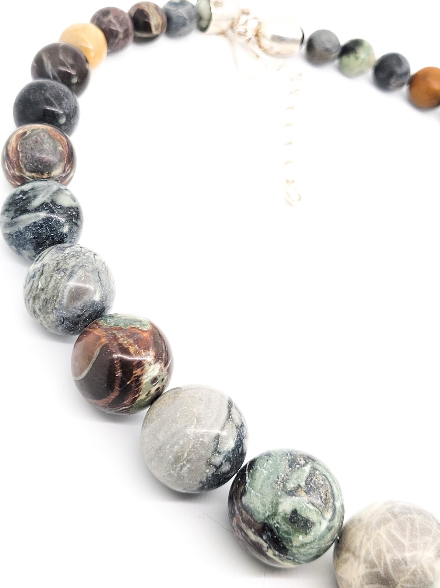 Desert Rose Trading DTR Jay King Agate sterling silver necklace