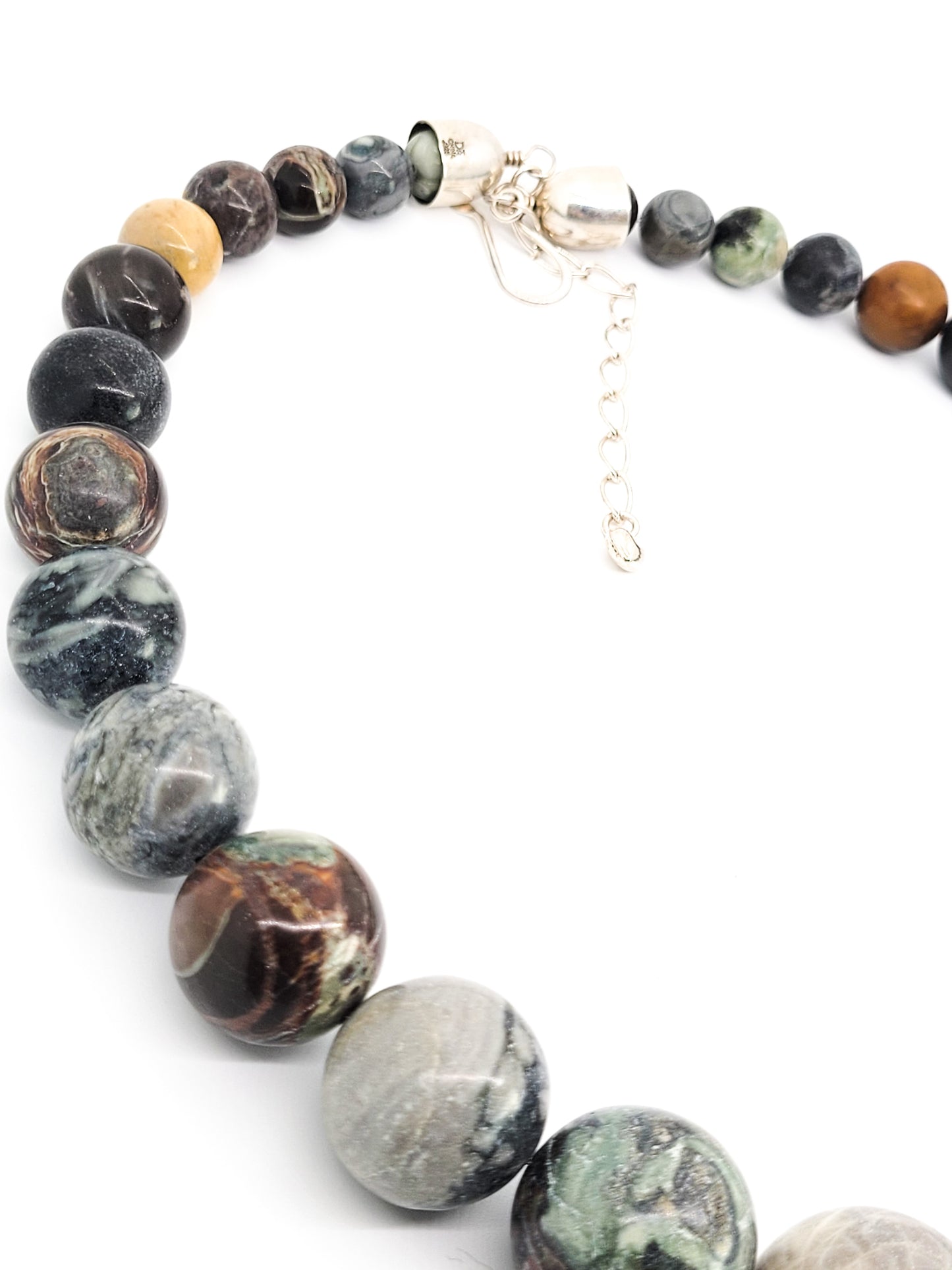 Desert Rose Trading DTR Jay King Agate sterling silver necklace
