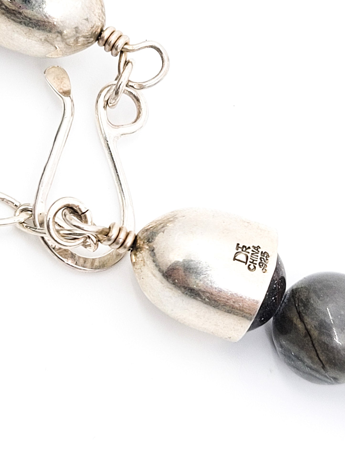Desert Rose Trading DTR Jay King Agate sterling silver necklace